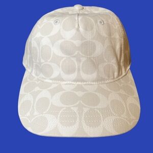 NWT Coach Denim Signature Logo Baseball Hat